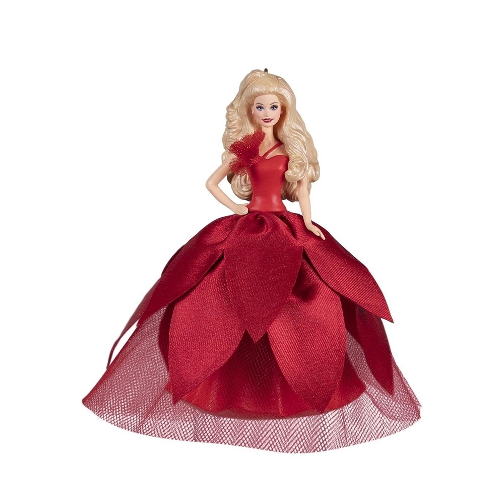 Hallmark Keepsake 2022 Holiday Barbie Ornament Red Gown 8th Series Holiday NEW - Picture 6 of 14